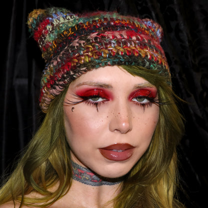 Kitten Beanie - Multi